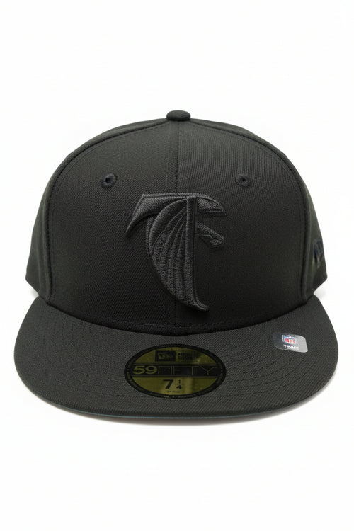 New Era 59FIFTY Atlanta Falcons Blackout Fitted Hat - Size 7\ \frac{1}{4} (57.7cm)