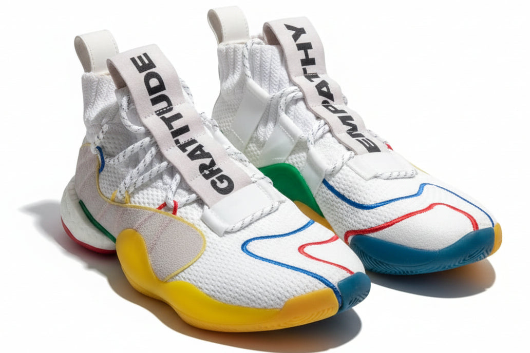 Adidas x Pharrell Williams Crazy BYW LVL X "Gratitude & Empathy" – White / Multicolor (New Without Box / NWOB)
Style Code: EF3500
