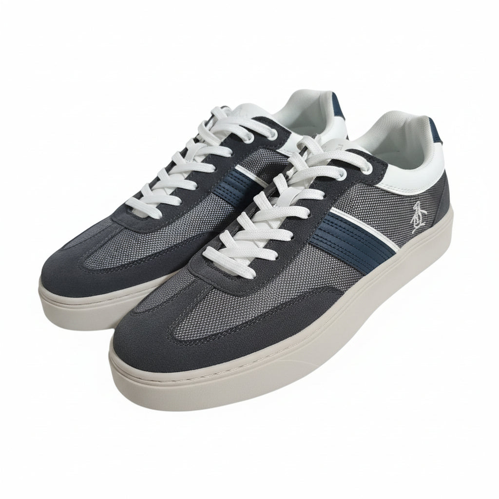 An Original Penguin by Munsingwear Men's Grandstand RS Sneakers – Dark Grey / Navy / White