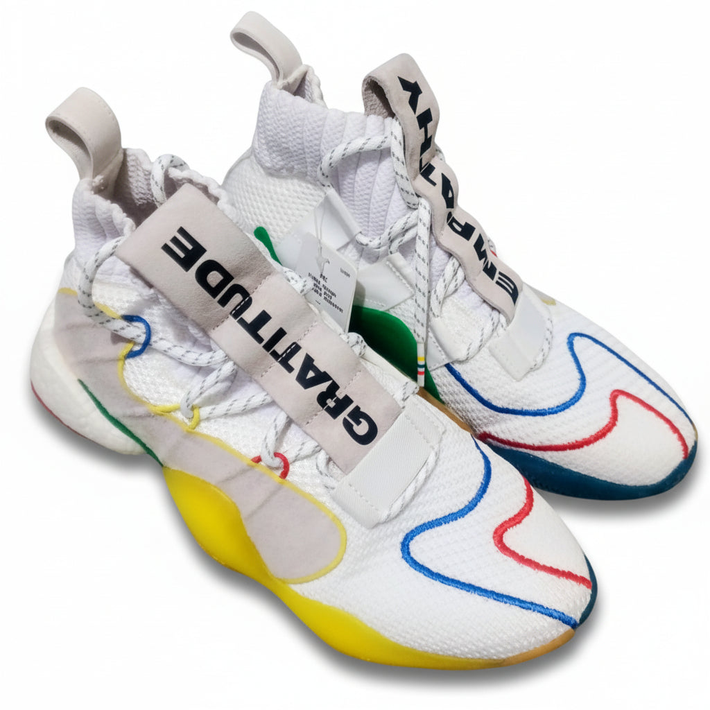 Adidas x Pharrell Williams Crazy BYW LVL X "Gratitude & Empathy" – White / Multicolor (New Without Box / NWOB)
Style Code: EF3500