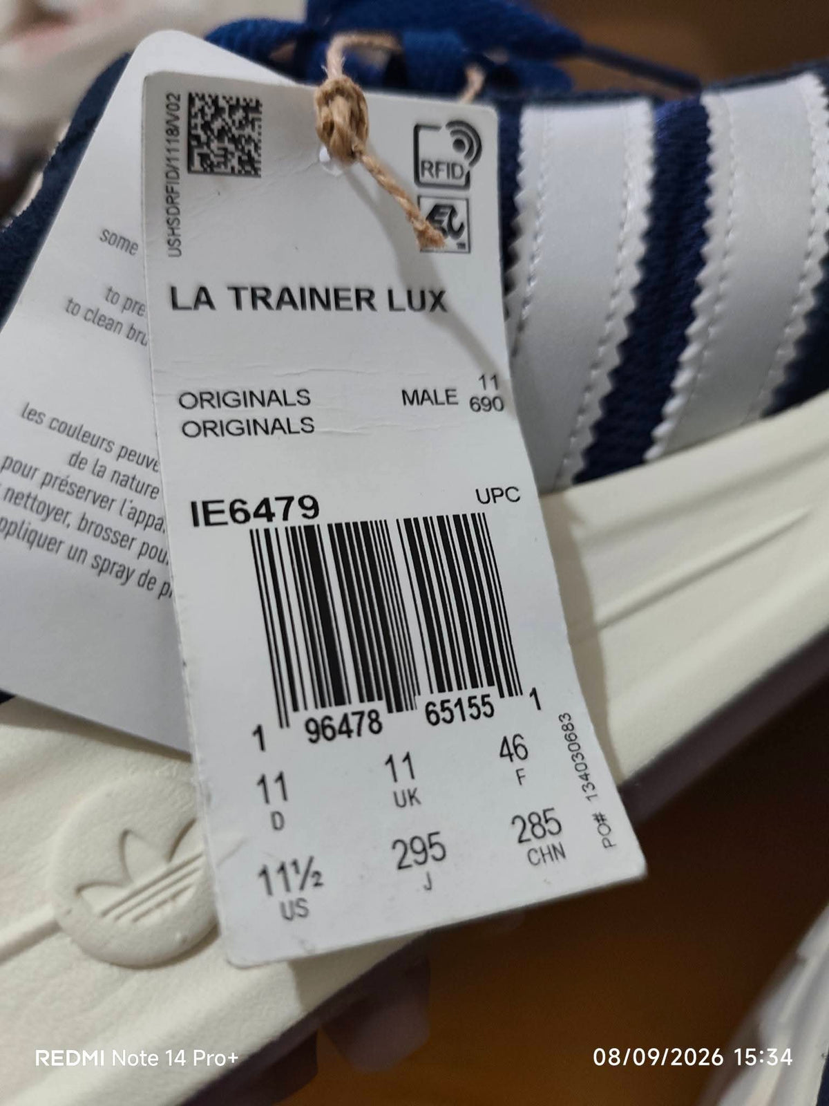 Adidas Originals LA Trainer Lux 'Dark Navy/Off White' Men's Shoes - Brand New without Original Box