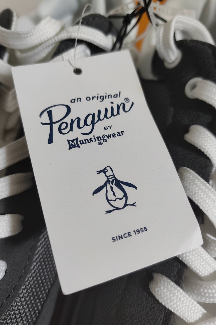 An Original Penguin by Munsingwear Men's Grandstand RS Sneakers – Dark Grey / Navy / White