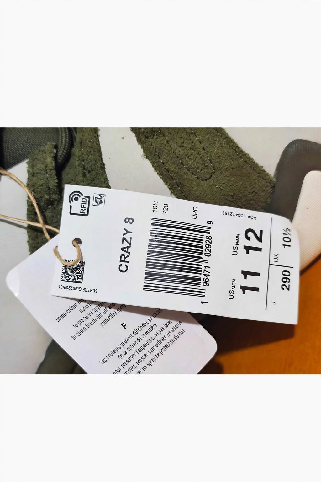 ADIDAS Crazy 8 - Olive Strata / Olive Night Cargo - US 11 Men / US 12 Women - BNWT - Equipment - IF2417 No original box